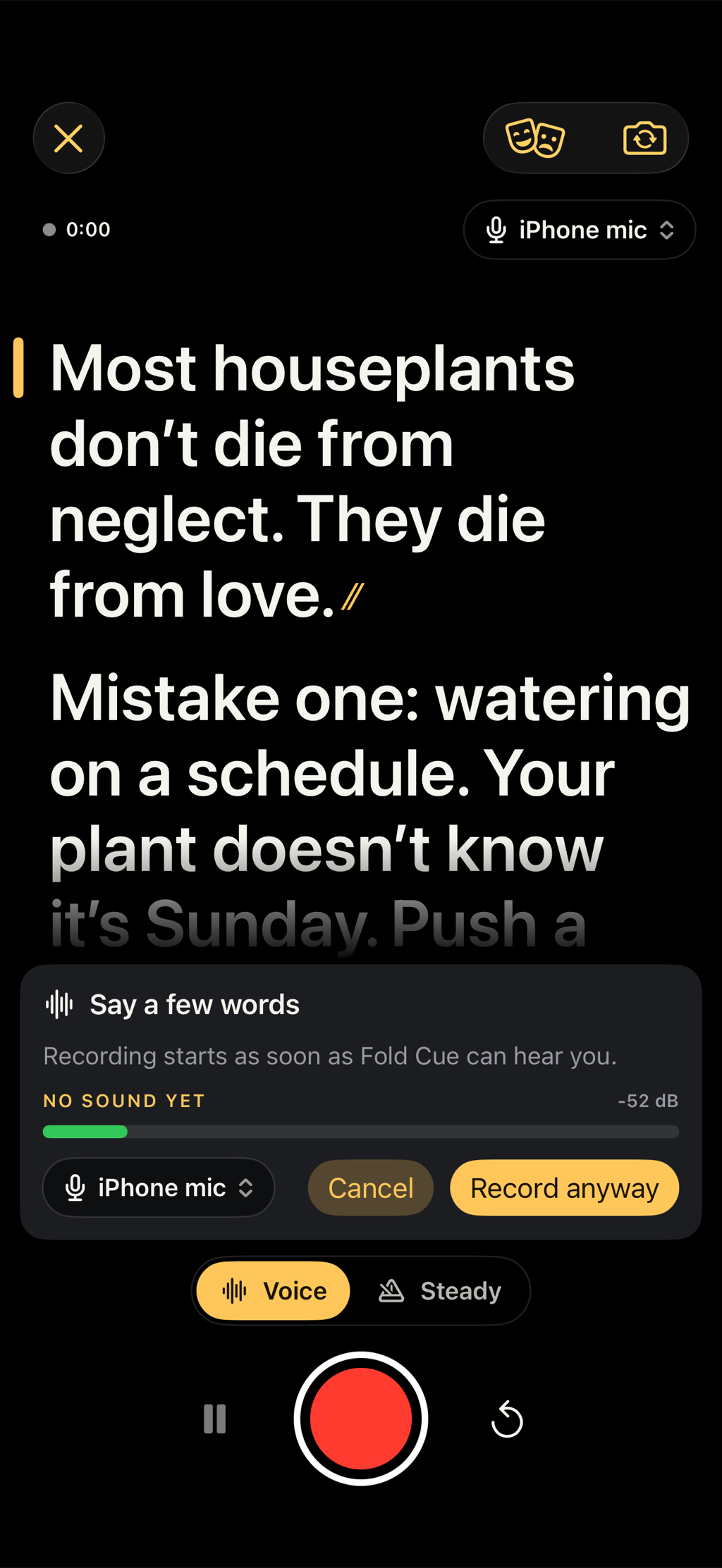 Fold Cue screenshot 2